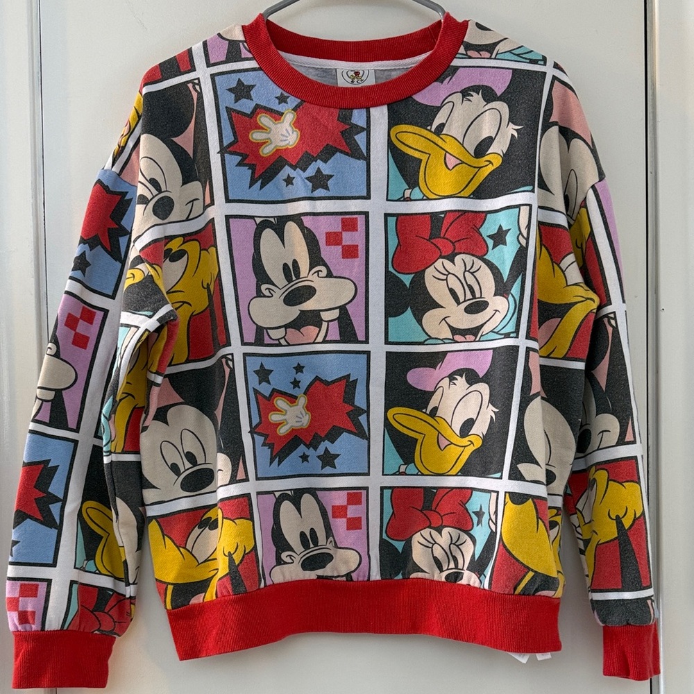 Disney Character Comic Sweatshirt Womens size L